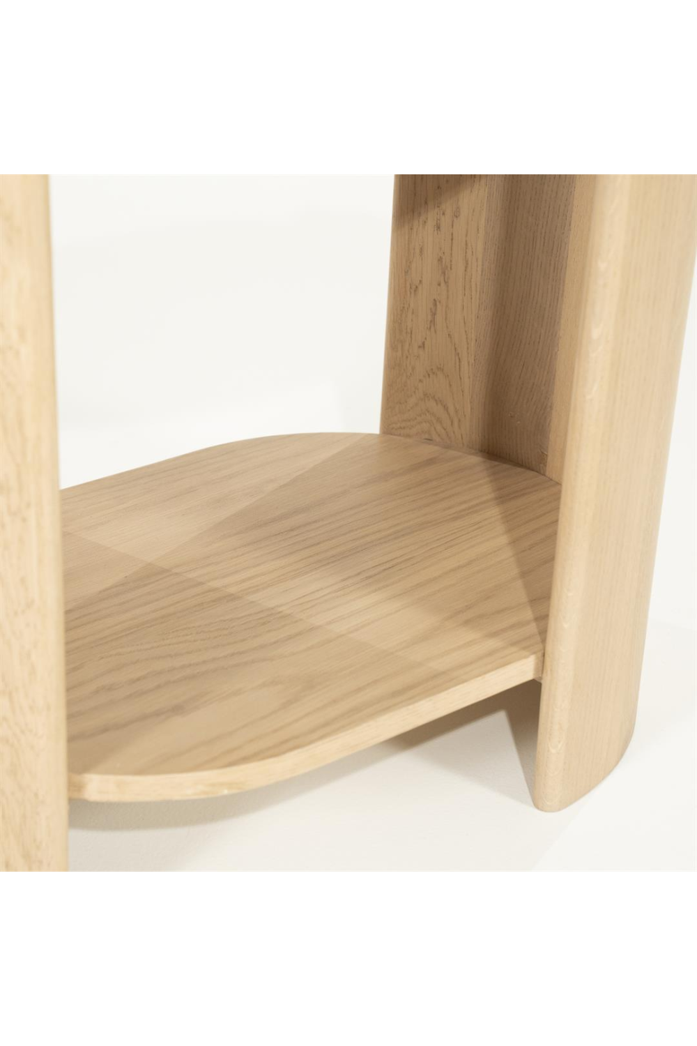 Oval White Marble Side Table | Oroa.com