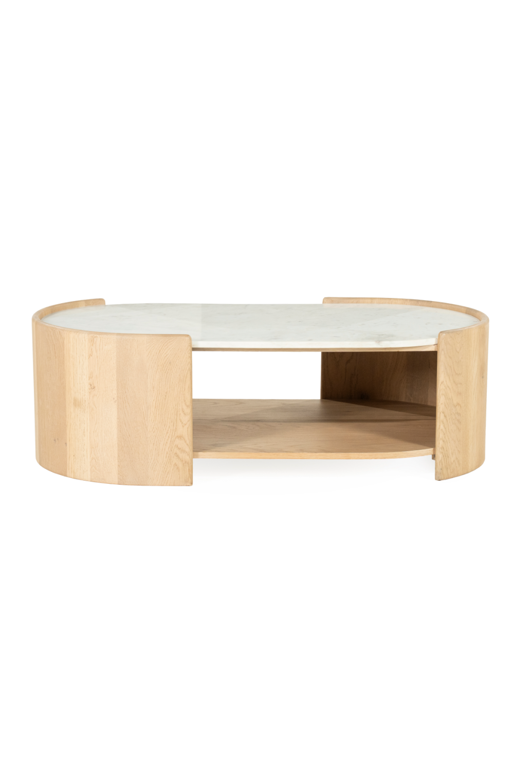 Oval White Marble Coffee Table | Eleonora Don | OROA.com