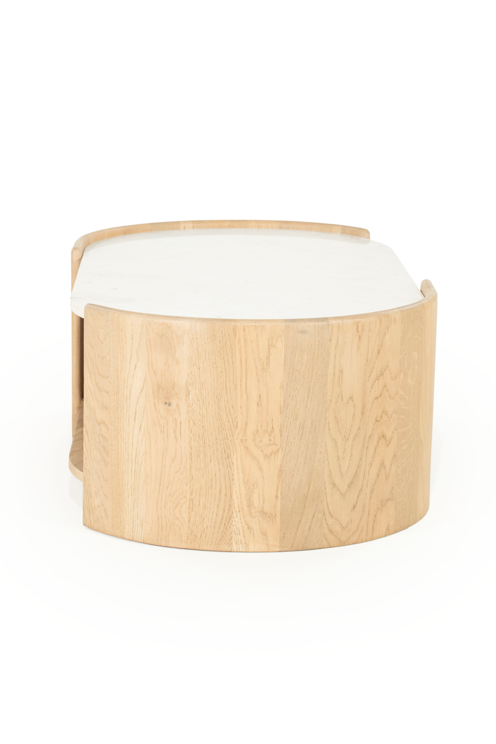 Oval White Marble Coffee Table | Oroa.com