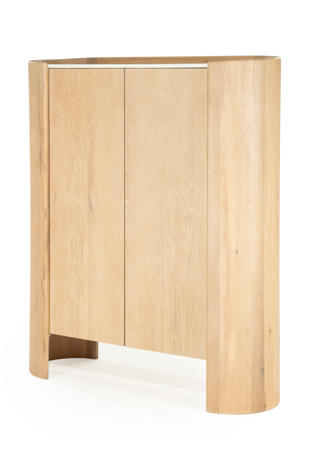 Oak Wood 2-Door Cabinet | Oroa.com