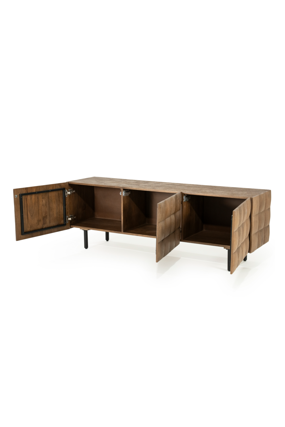 Carved Mango Wood TV Cabinet | Eleonora Felix | OROA.com