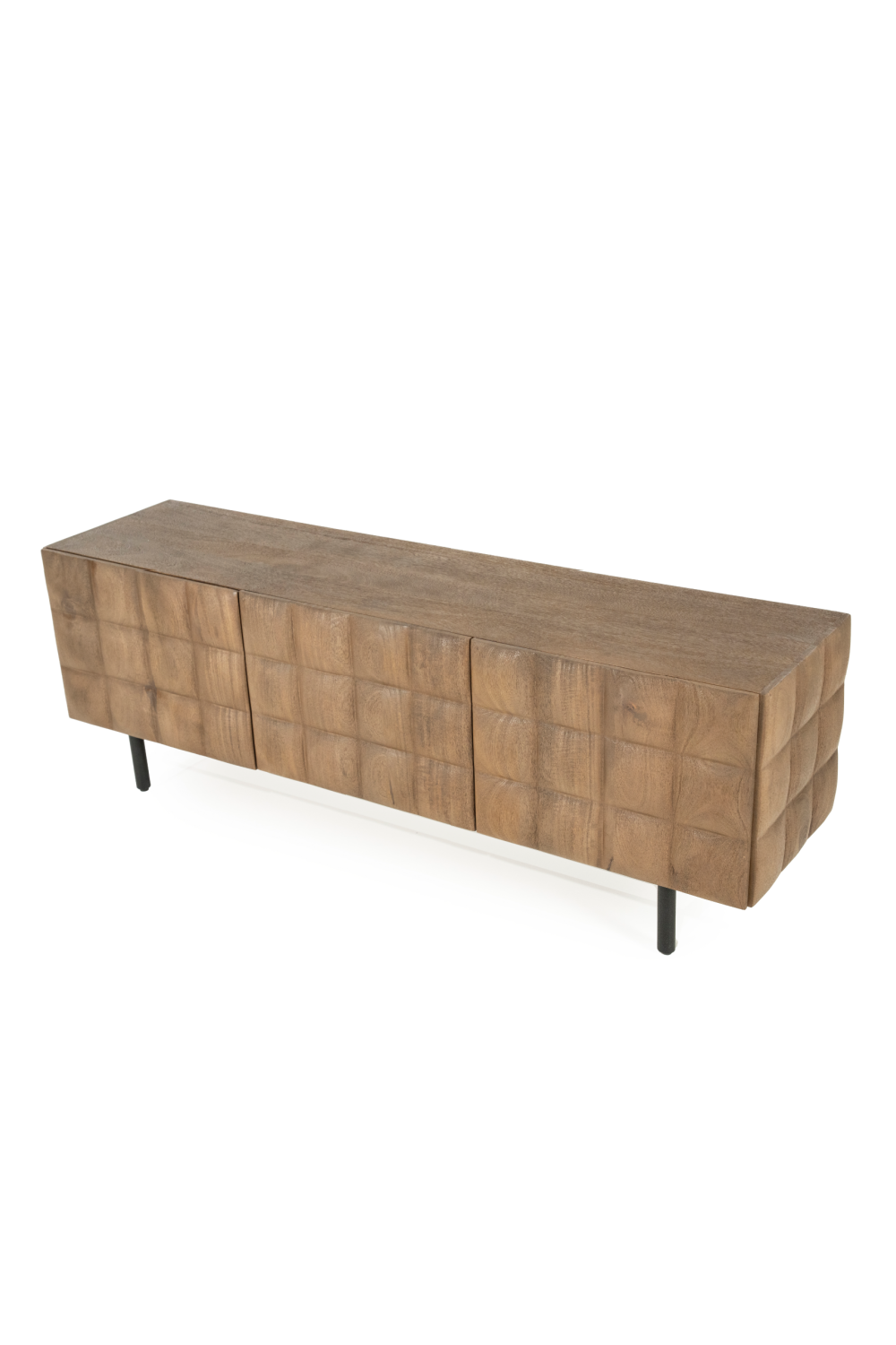 Carved Mango Wood TV Cabinet | Oroa.com