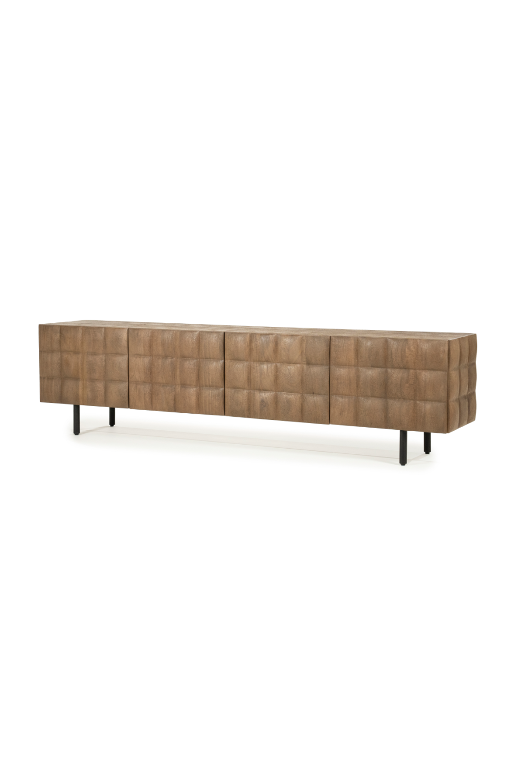 Carved Mango Wood TV Cabinet | Oroa.com
