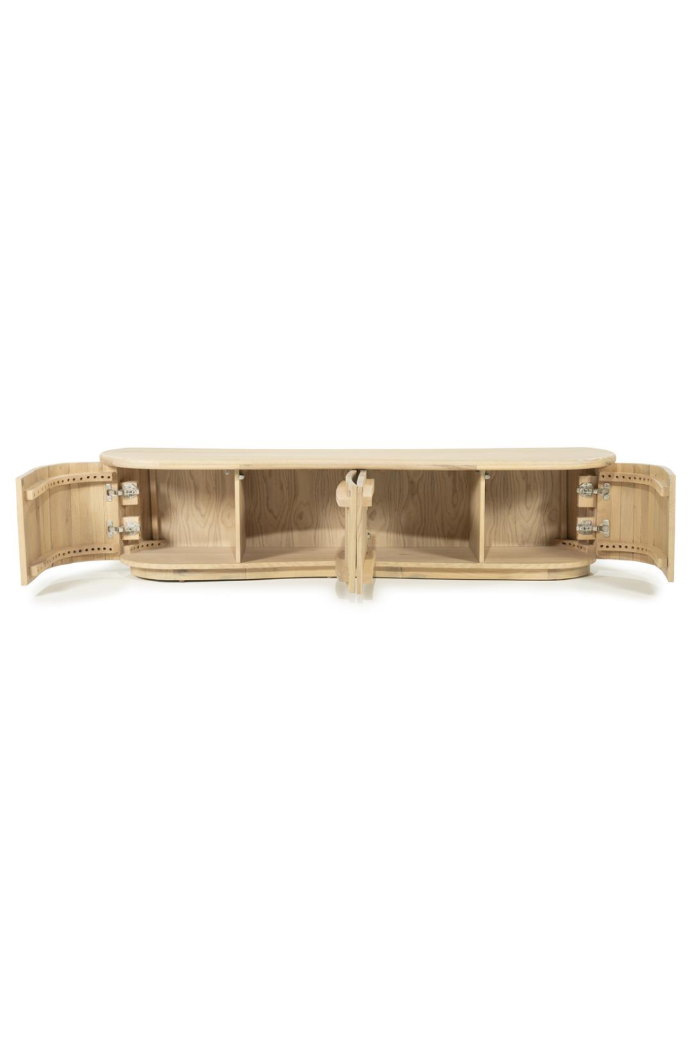 Lacquered Oak 4-Door TV Cabinet | Oroa.com