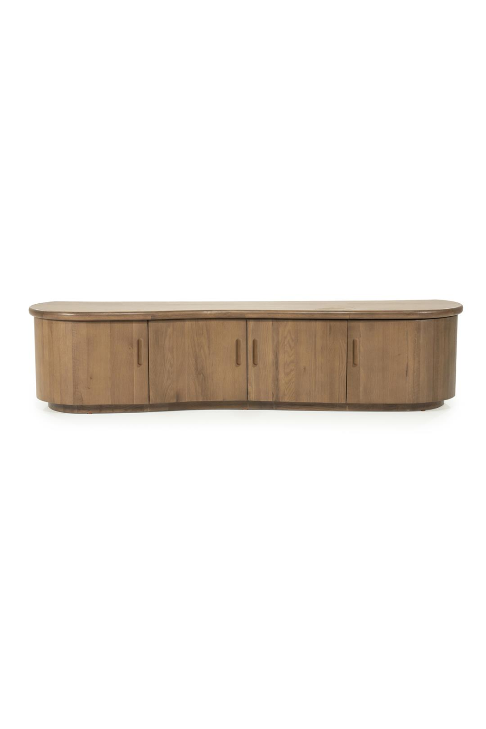 Lacquered Oak 4-Door TV Cabinet | Oroa.com