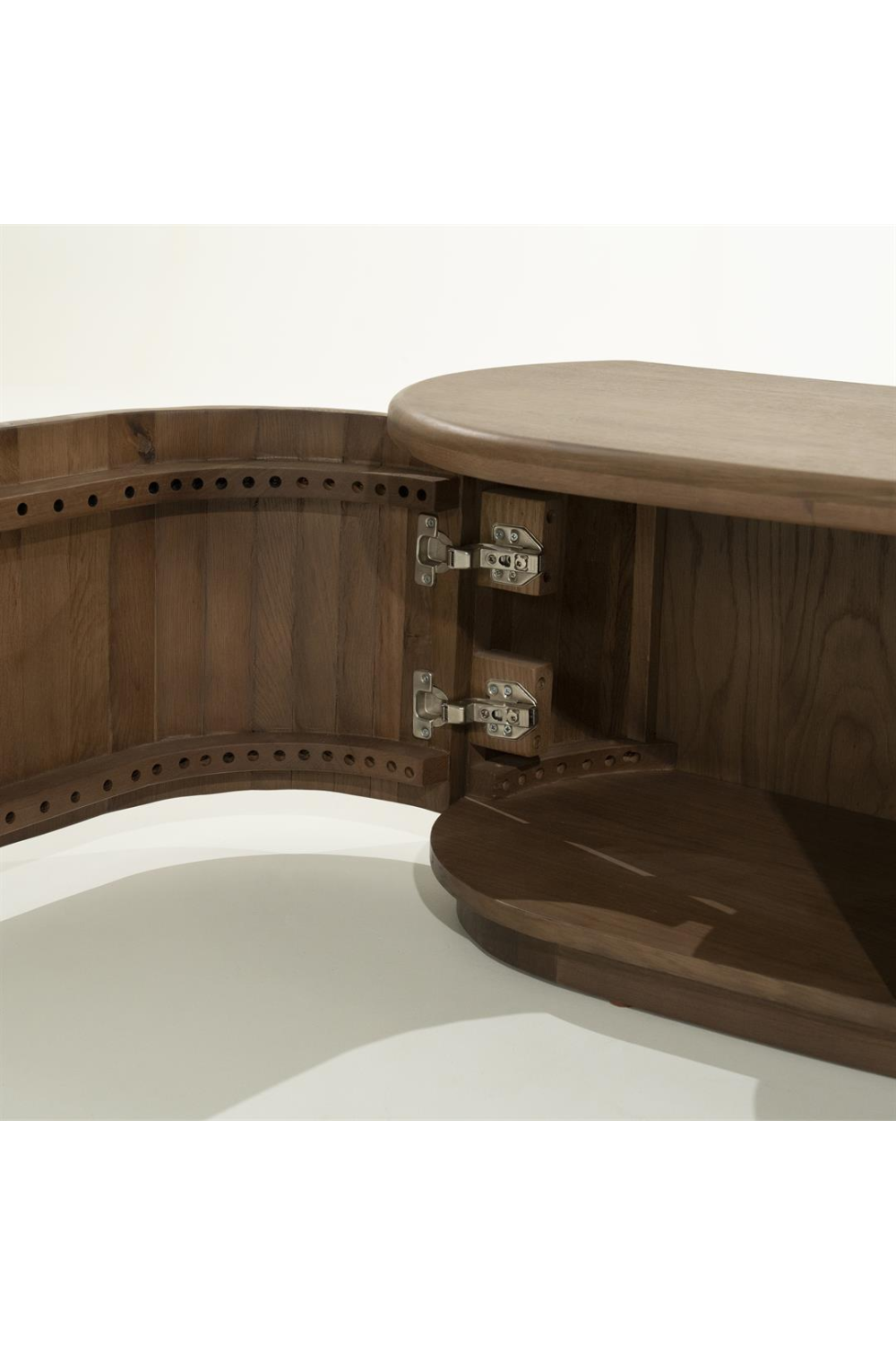 Lacquered Oak 5-Door TV Cabinet | Oroa.com