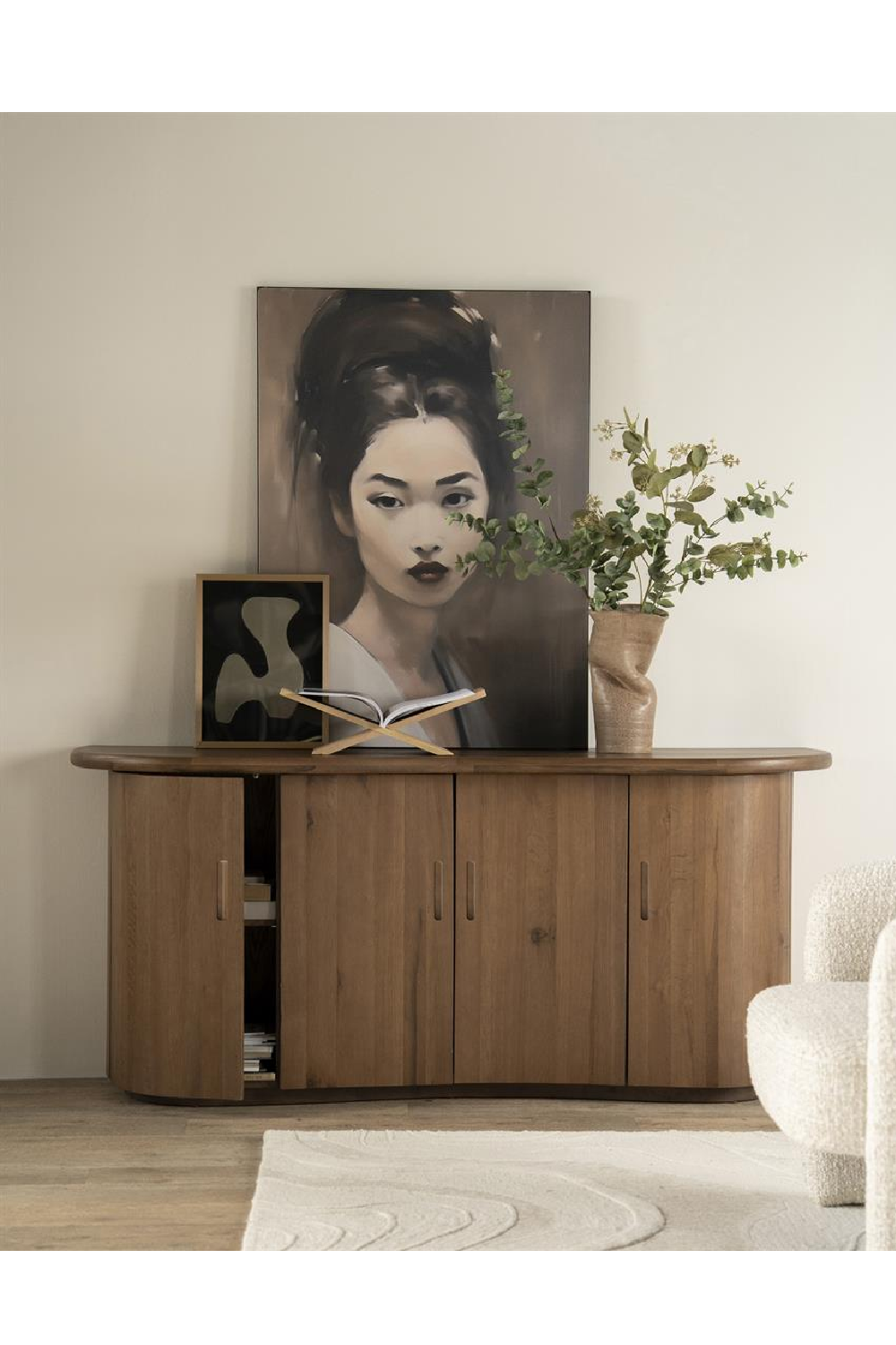 Lacquered Oak 4-Door Sideboard | Eleonora Josh | Oroa.com
