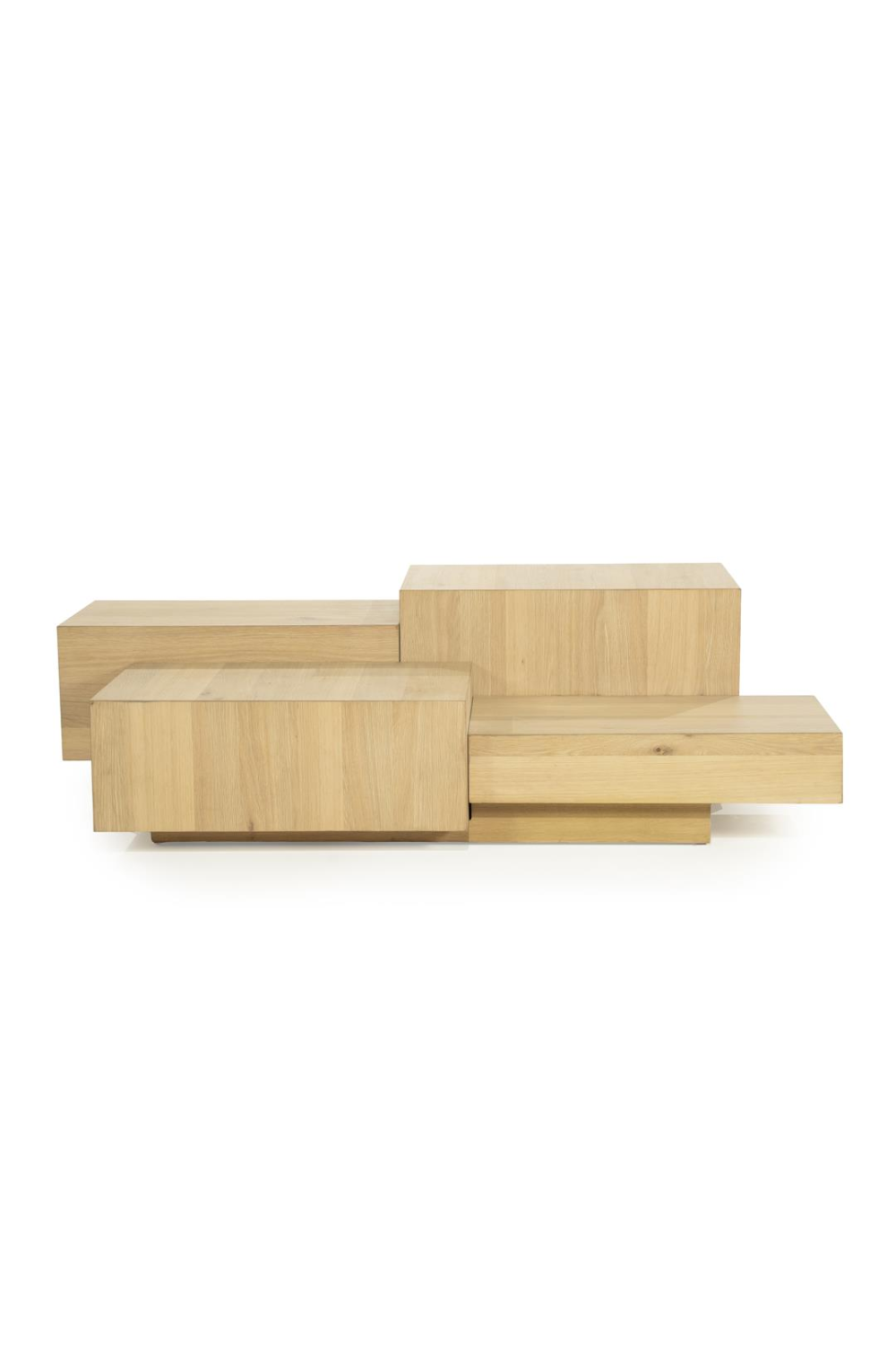 Multilayered Rectangular Oak Coffee Table | Eleonora Quinten | Oroa.com