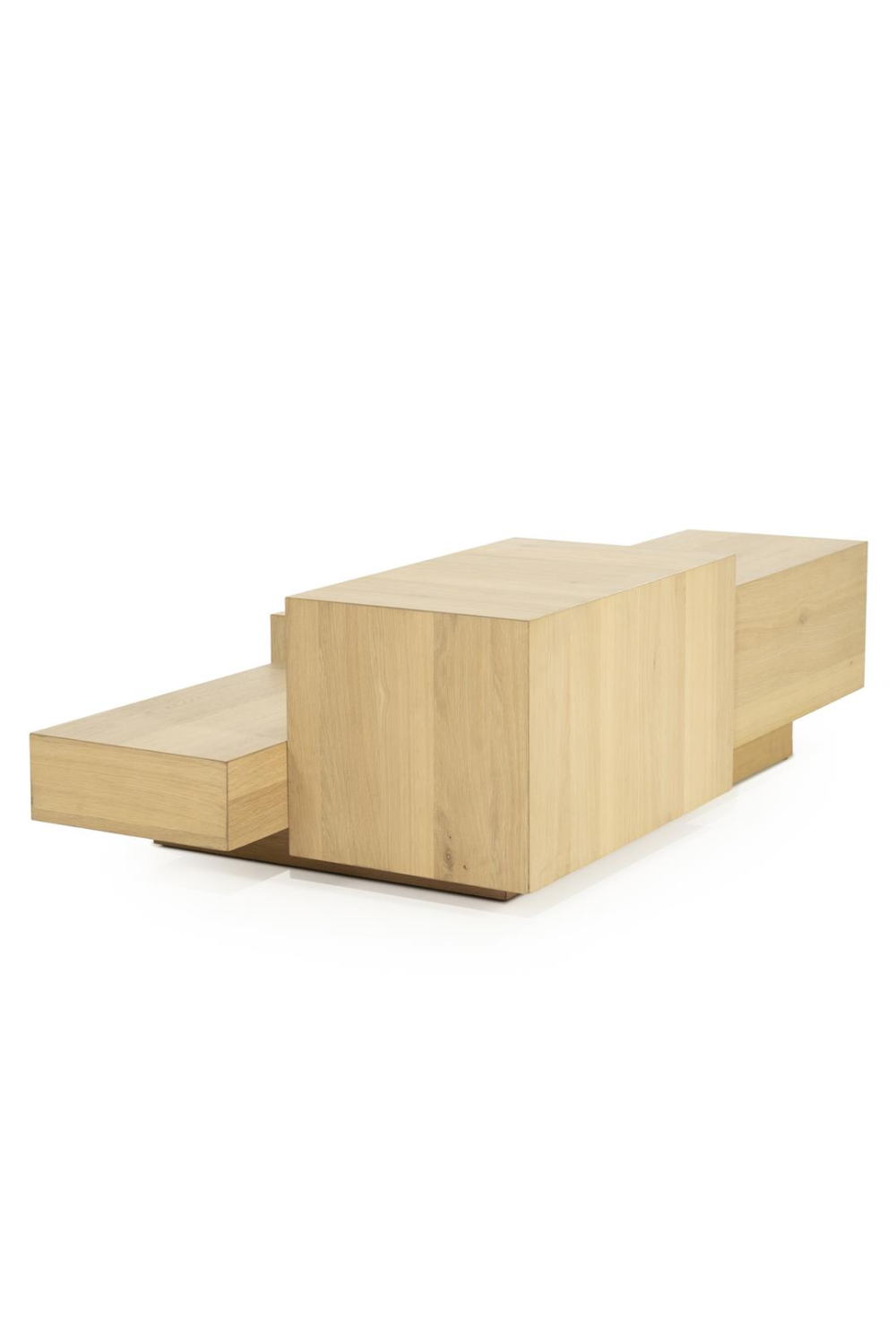 Multilayered Rectangular Oak Coffee Table | Oroa.com