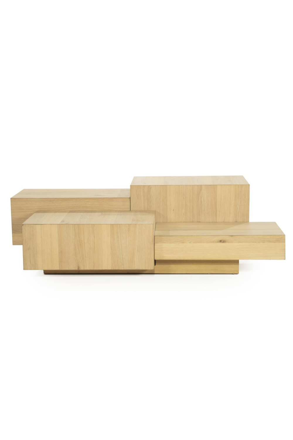 Multilayered Rectangular Oak Coffee Table | Oroa.com