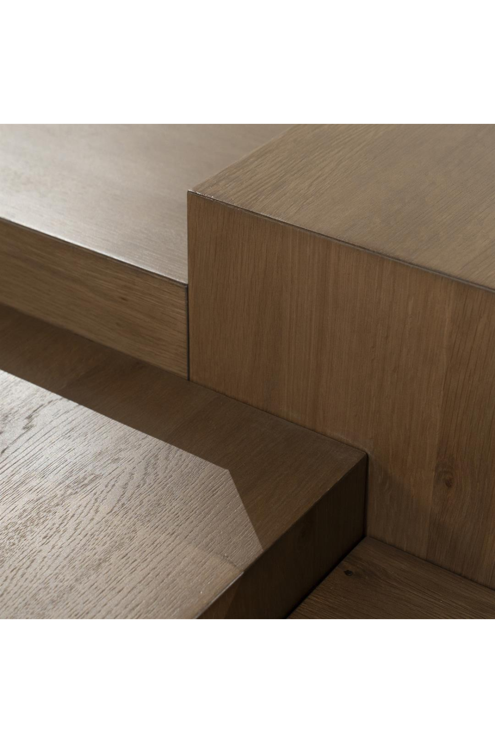 Multilayered Rectangular Oak Coffee Table | Oroa.com