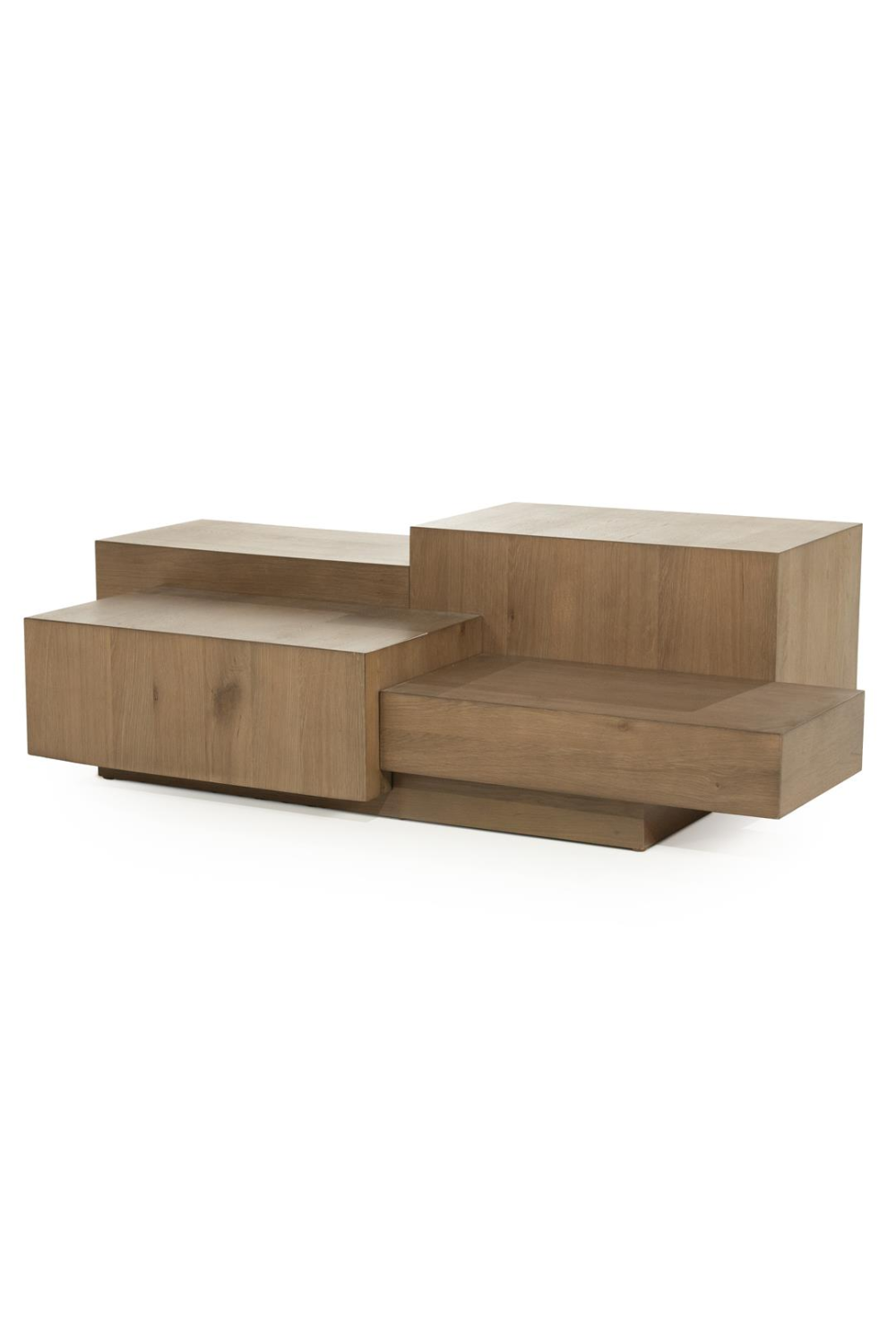 Multilayered Rectangular Oak Coffee Table | Oroa.com