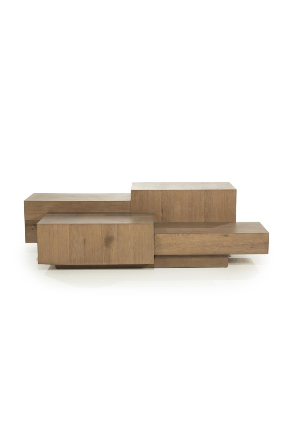 Multilayered Rectangular Oak Coffee Table | Oroa.com