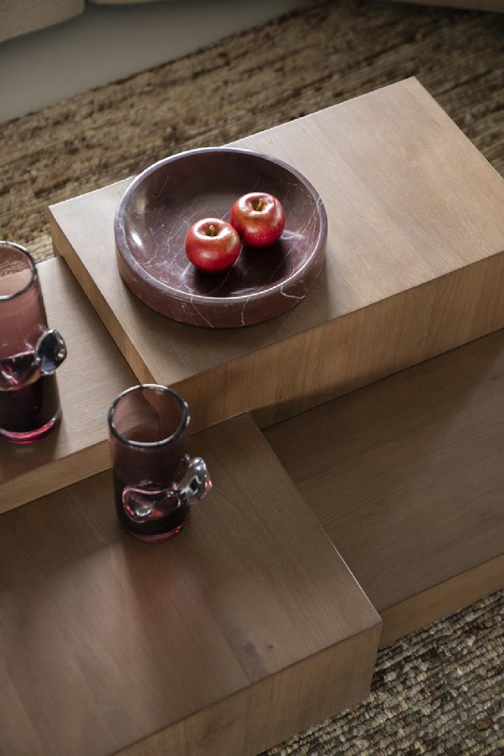 Multilayered Rectangular Oak Coffee Table | Oroa.com
