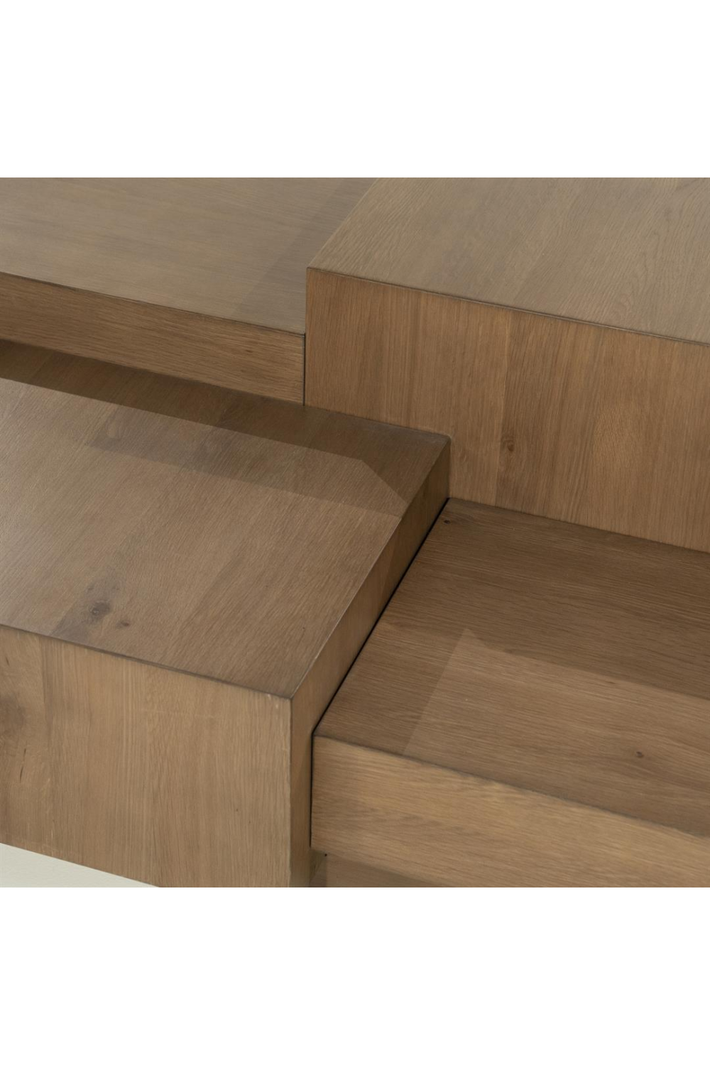 Multilayered Rectangular Oak Coffee Table | Oroa.com