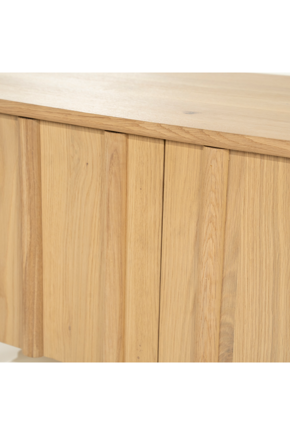 Oak Wood 4-Door TV Cabinet | Eleonora Jake | OROA.com