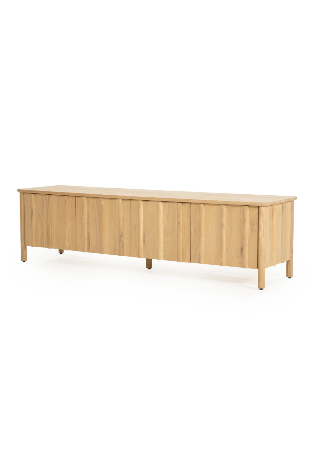 Oak Wood 4-Door TV Cabinet | Oroa.com