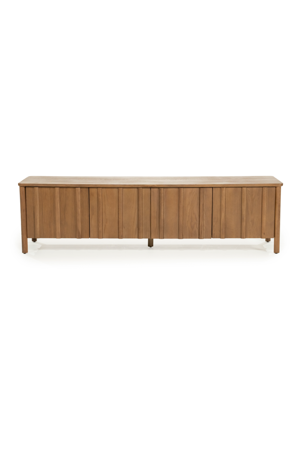 Oak Wood 4-Door TV Cabinet | Oroa.com