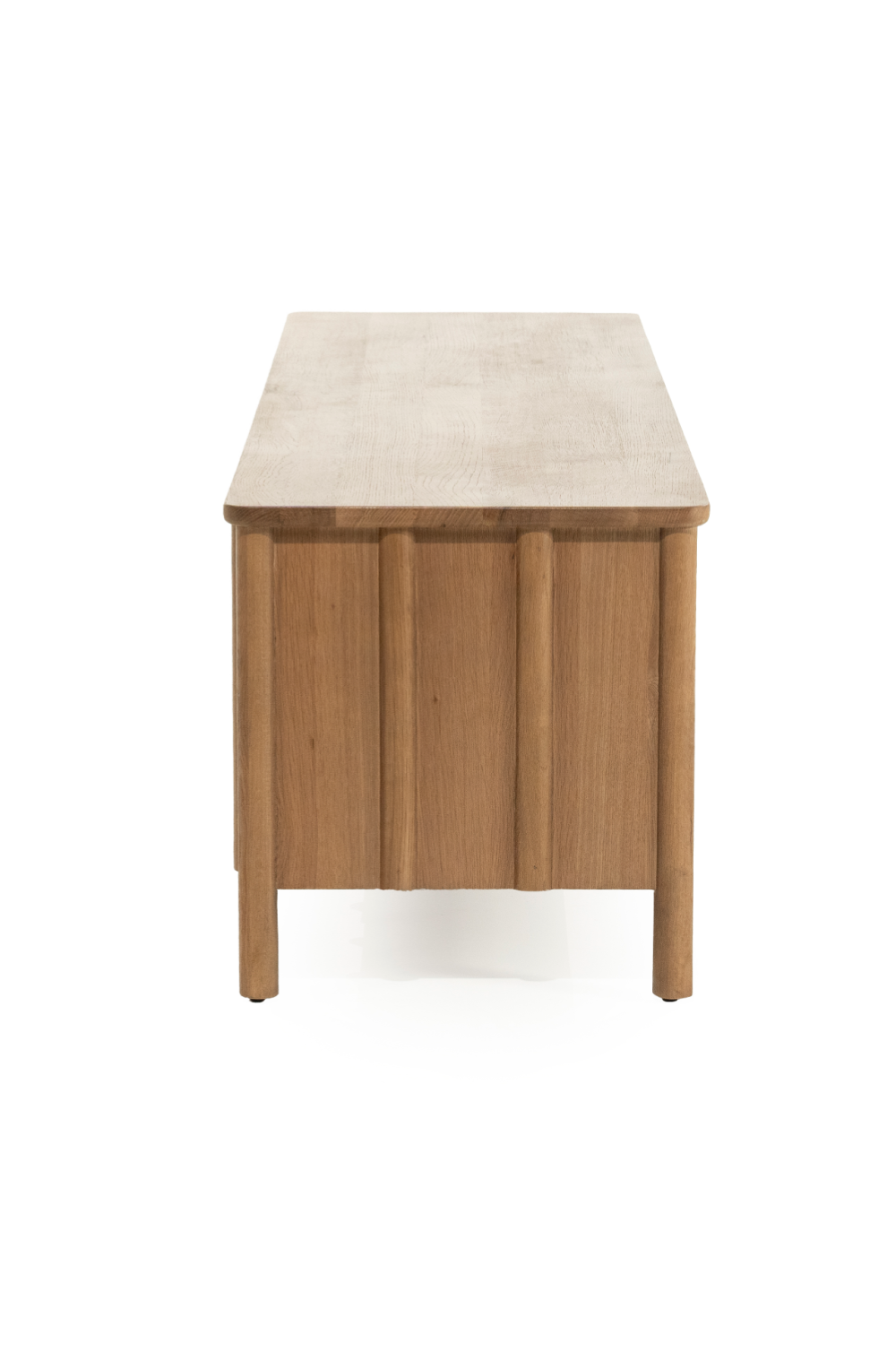 Oak Wood 4-Door TV Cabinet | Oroa.com