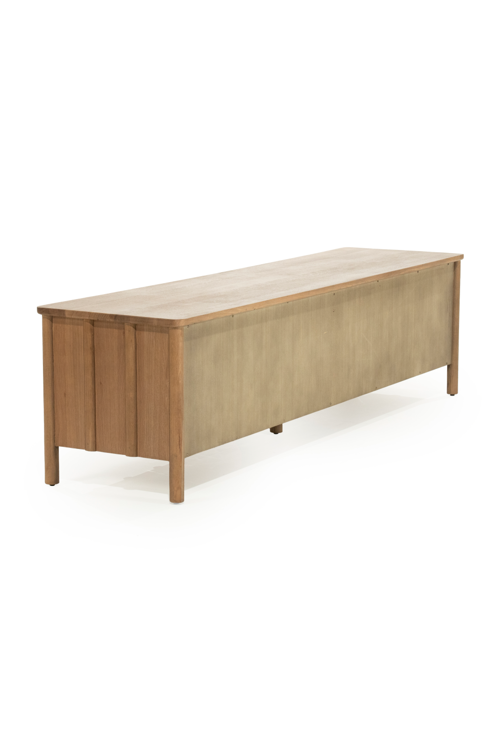 Oak Wood 4-Door TV Cabinet | Oroa.com