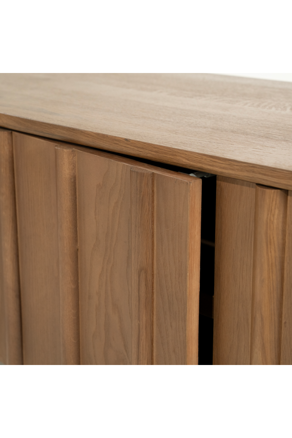 Oak Wood 4-Door TV Cabinet | Oroa.com