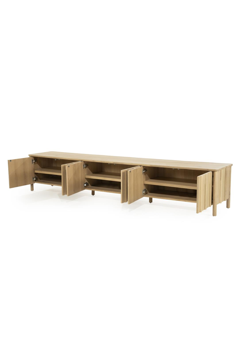 Oak Wood 6-Door TV Cabinet | Oroa.com