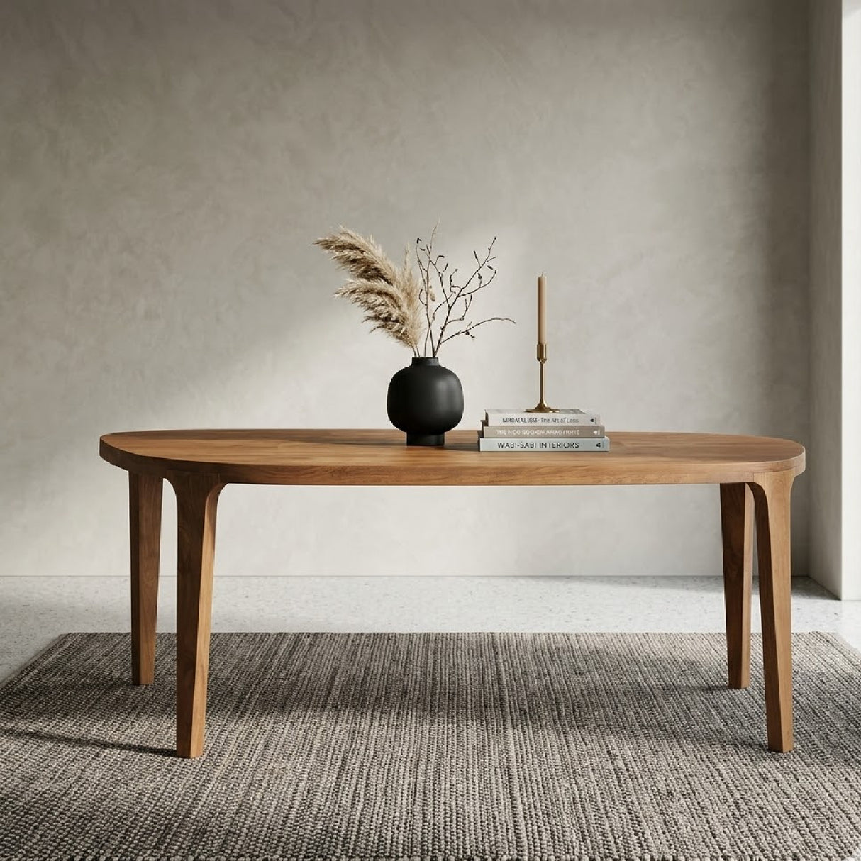 Brushed Mango Wood Dining Table | Oroa.com