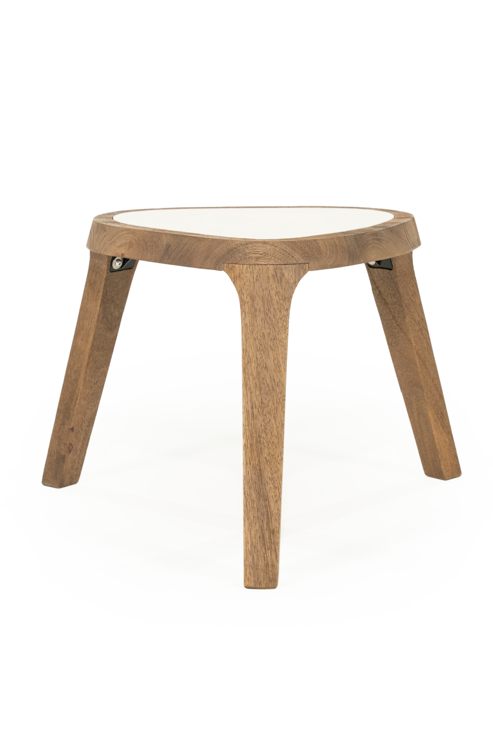 White Marble Triangular Side Table | Eleonora Fred | OROA.com