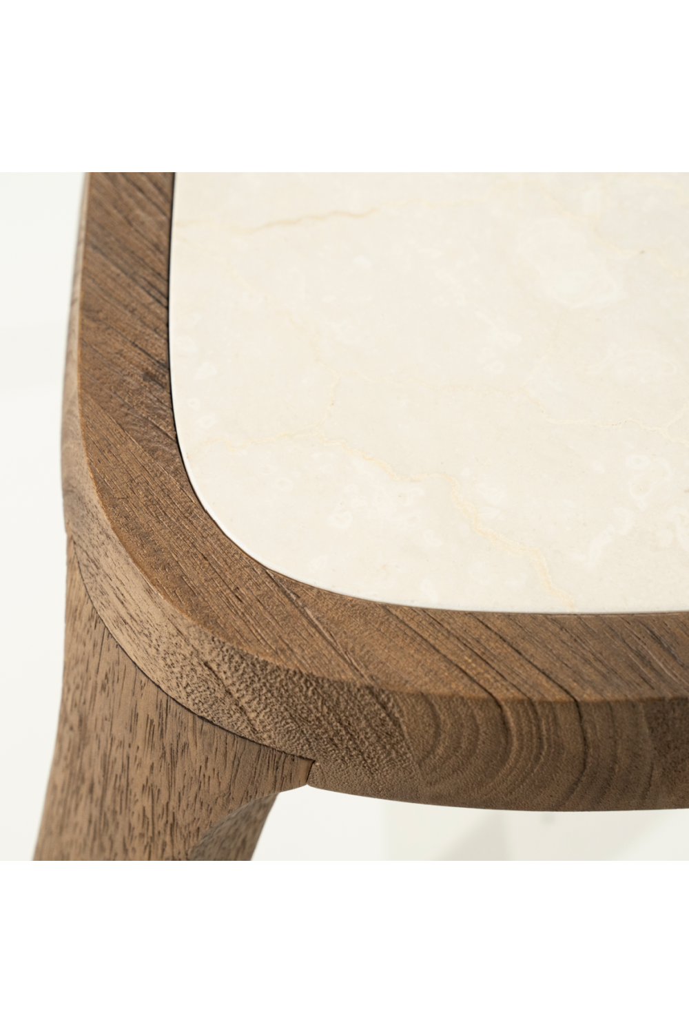 White Marble Triangular Side Table | Eleonora Fred | OROA.com