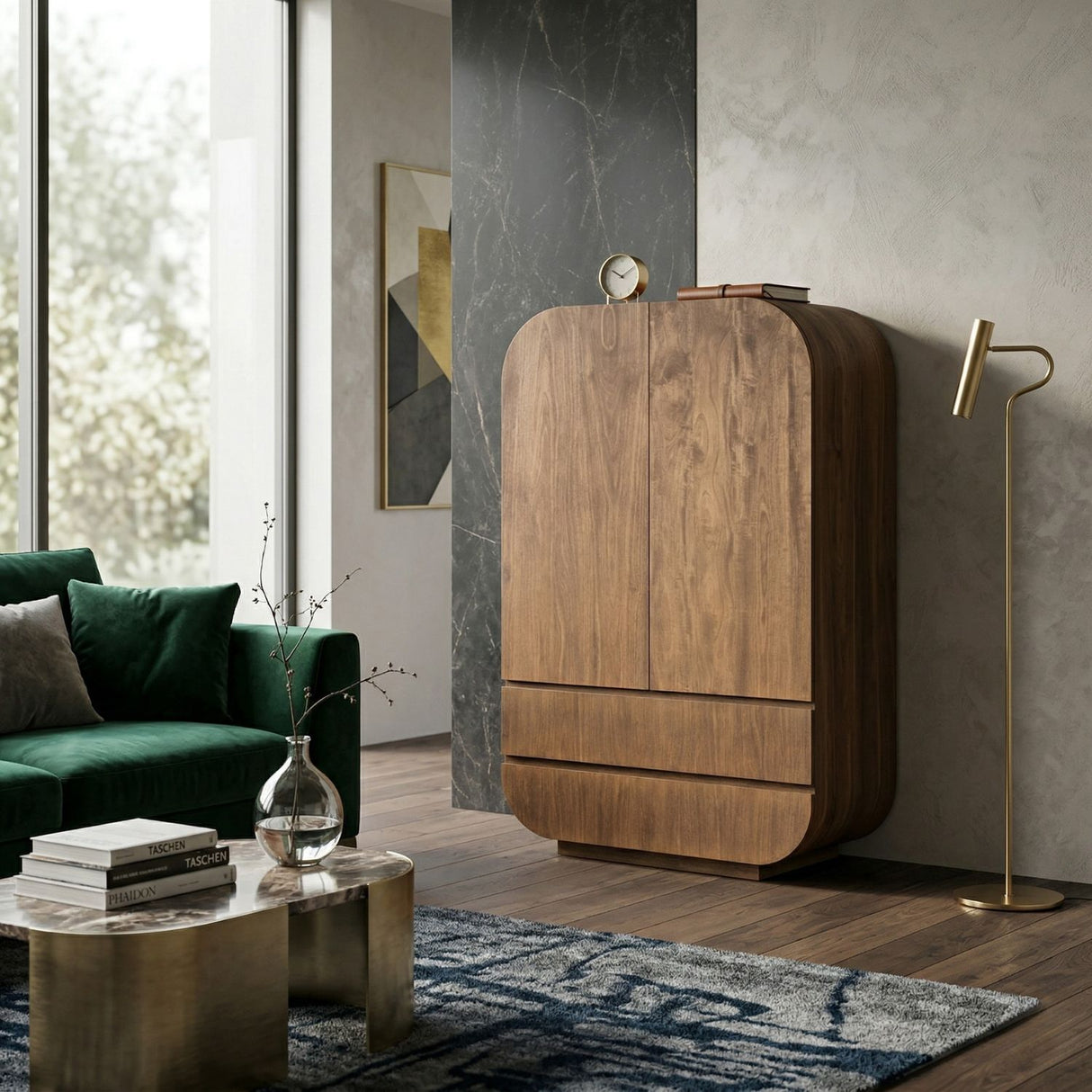2-Door Mango Wood Cabinet | Oroa.com