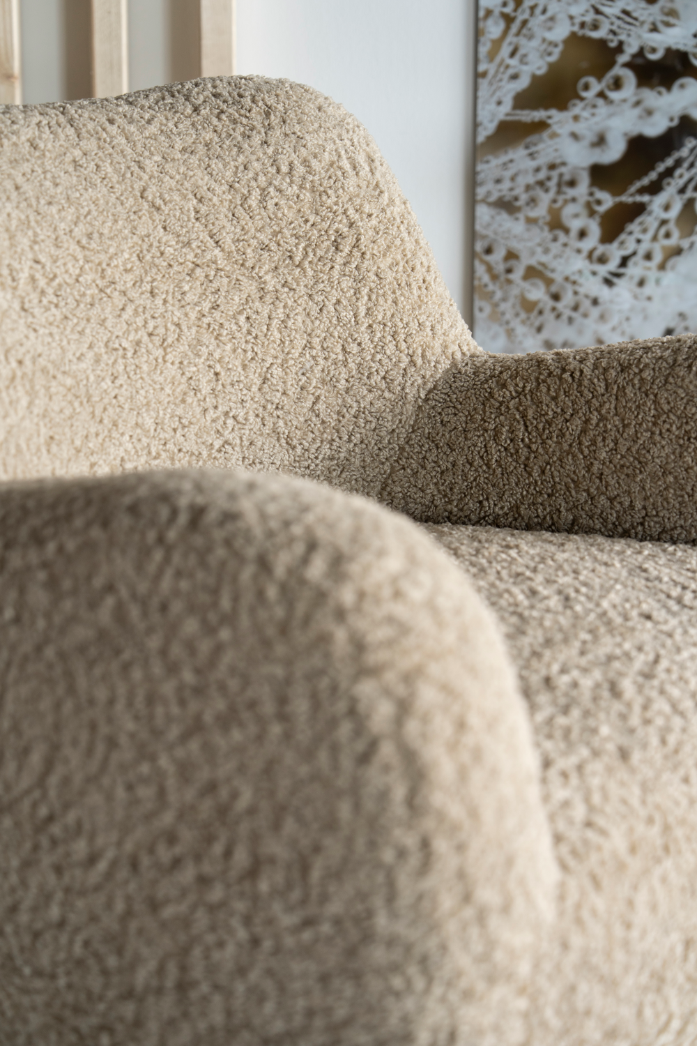 Taupe Upholstered Lounge Chair | Oroa.com