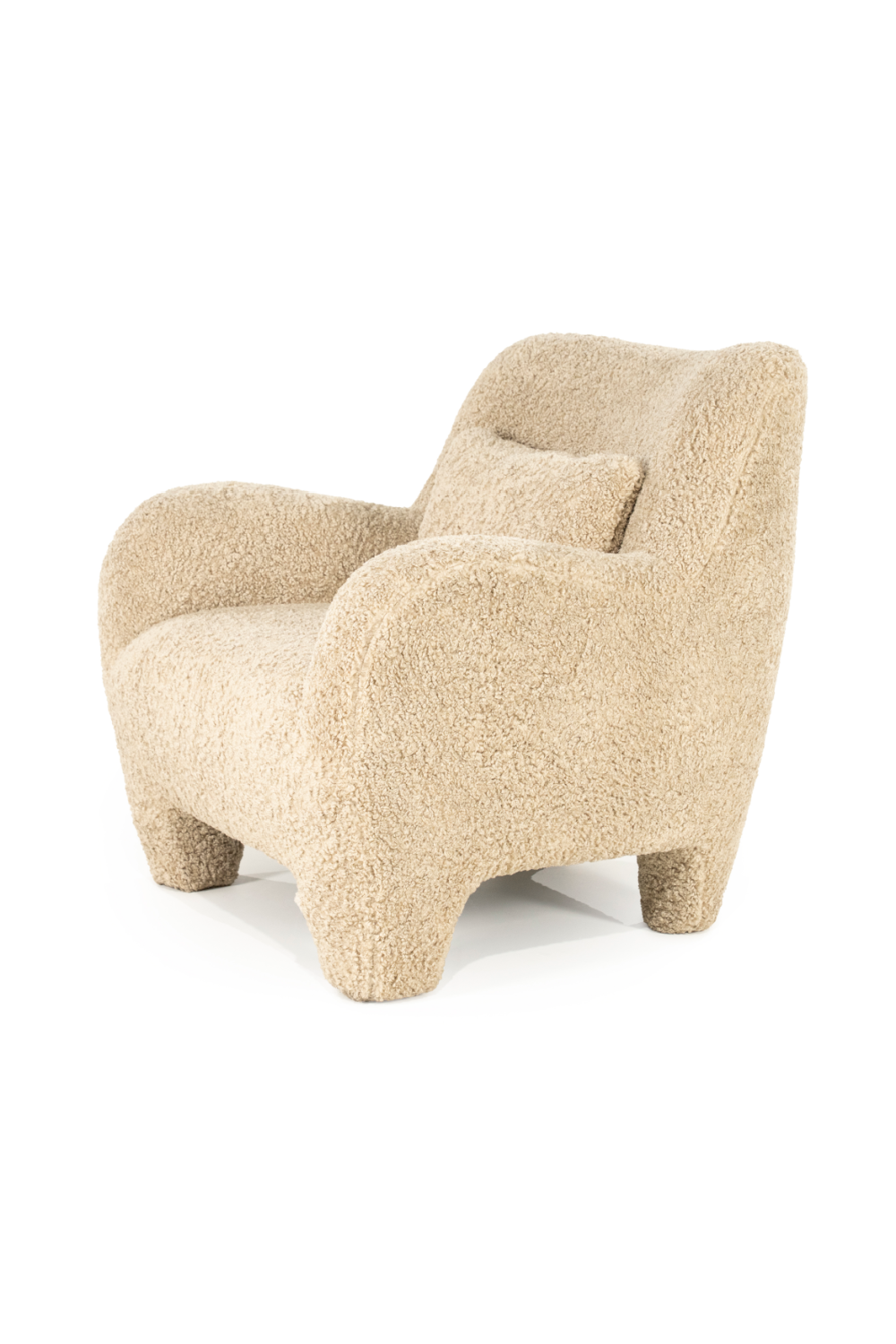Taupe Upholstered Lounge Chair | Oroa.com