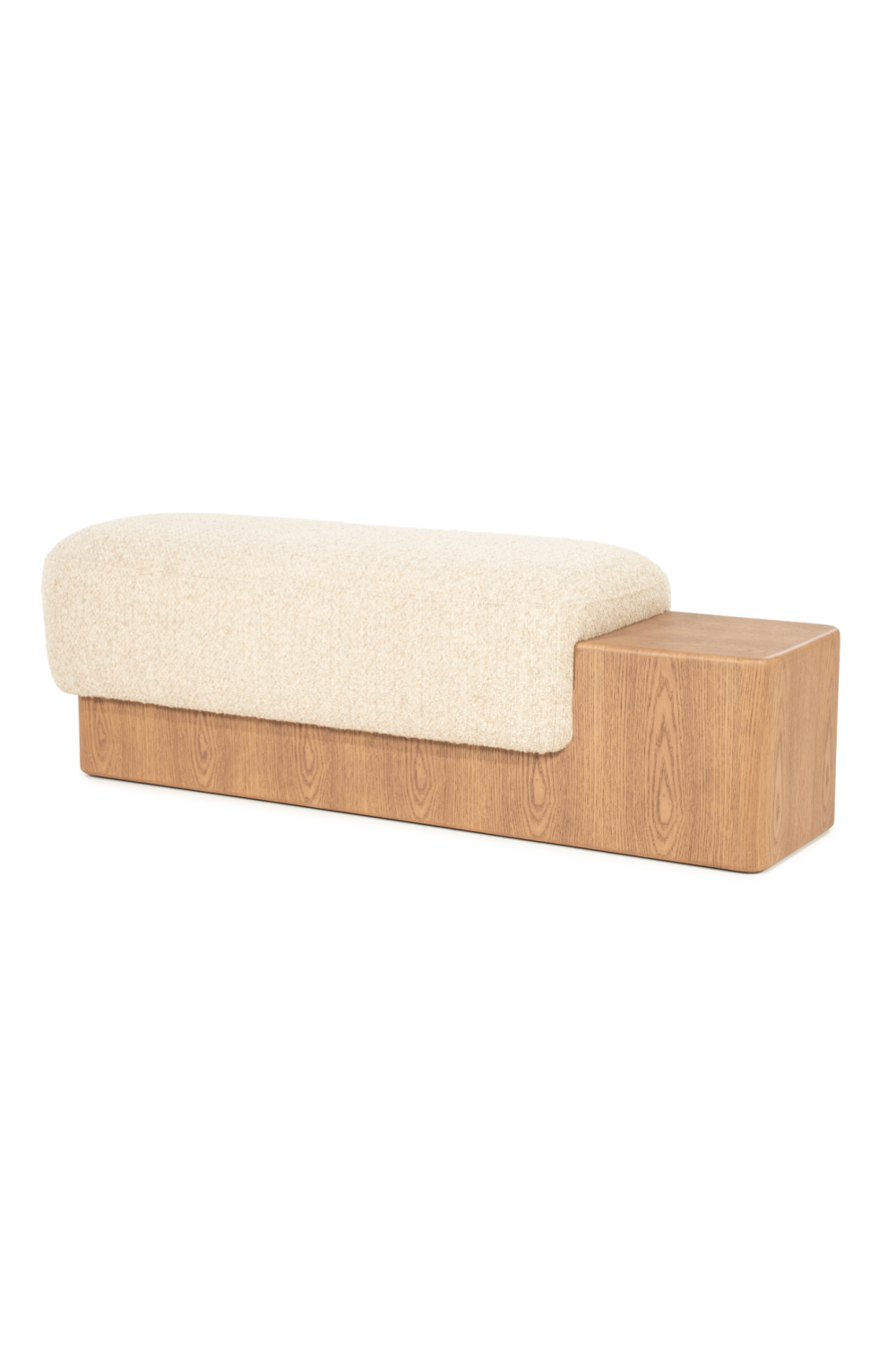Cushioned Ash Wood Bench | Eleonora George | Oroa.com