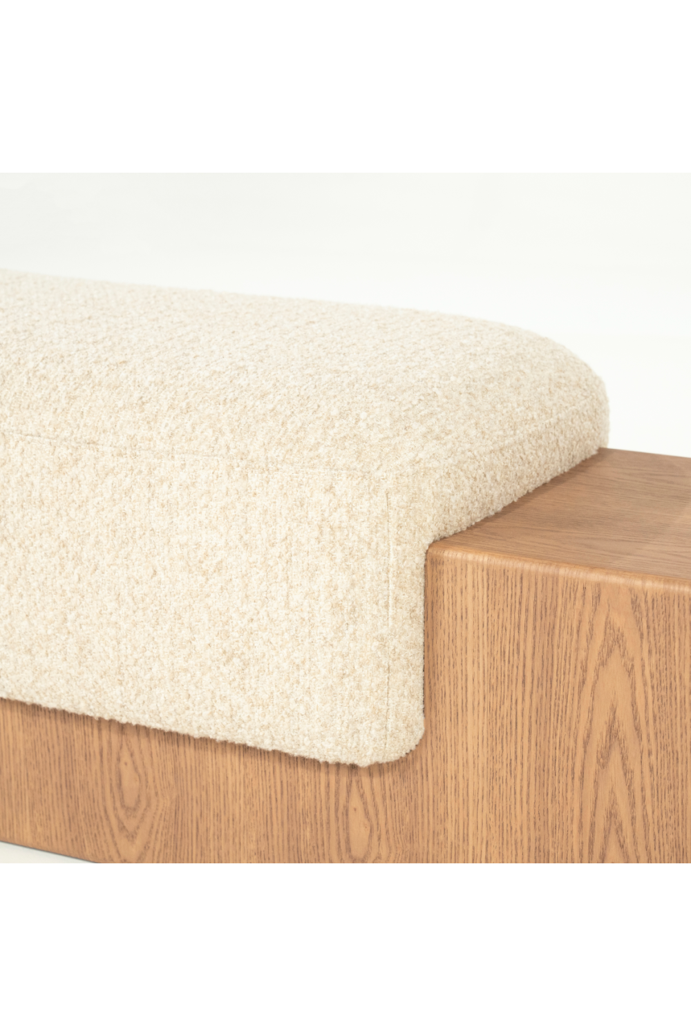 Cushioned Ash Wood Bench | Oroa.com