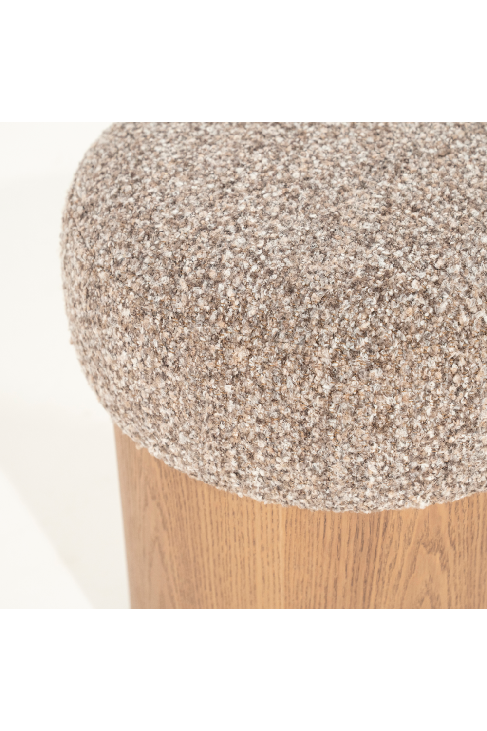 Cushioned Ash Wood Stool | Eleonora George | Oroa.com