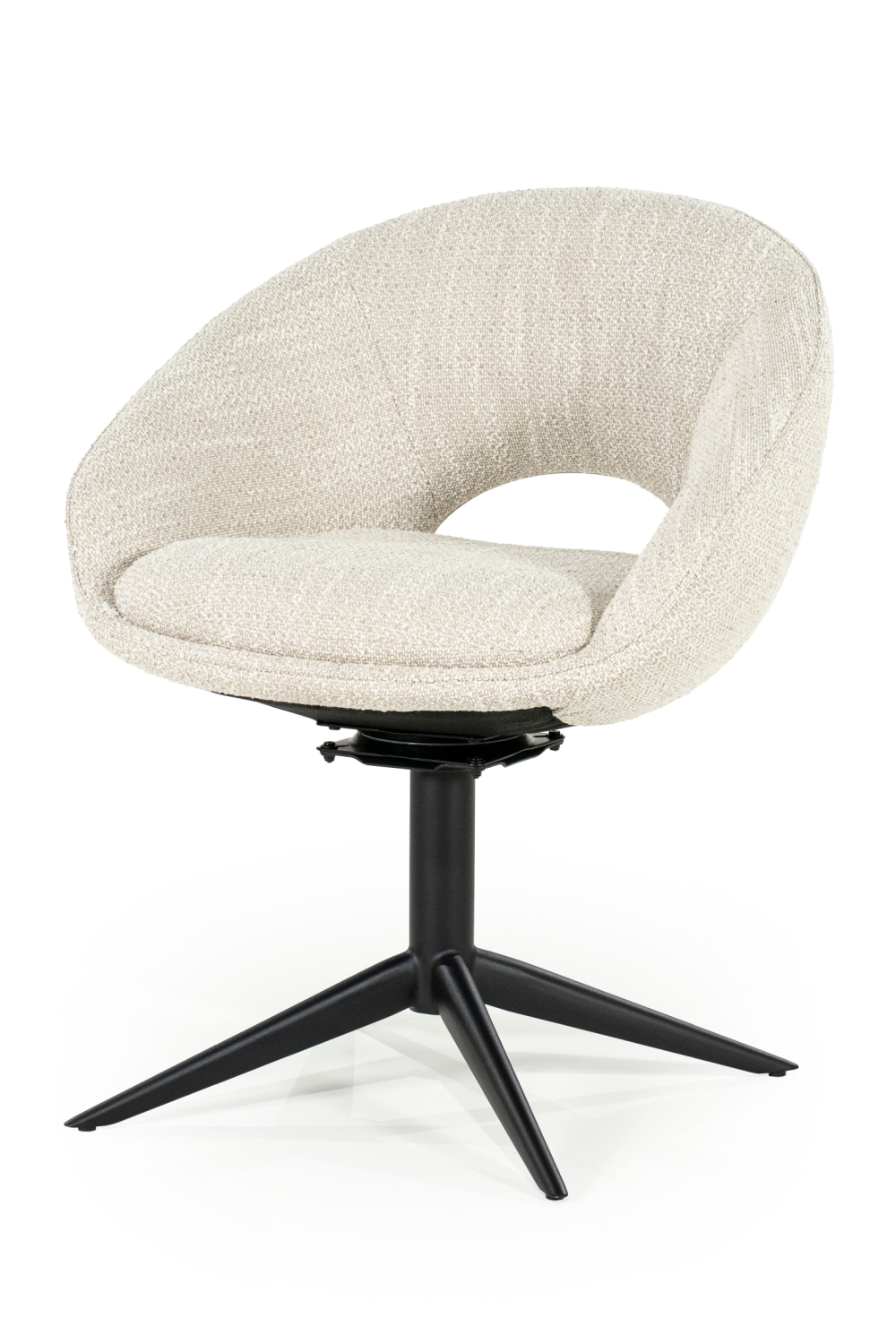 Rounded Open-Back Swivel Chair | Oroa.com
