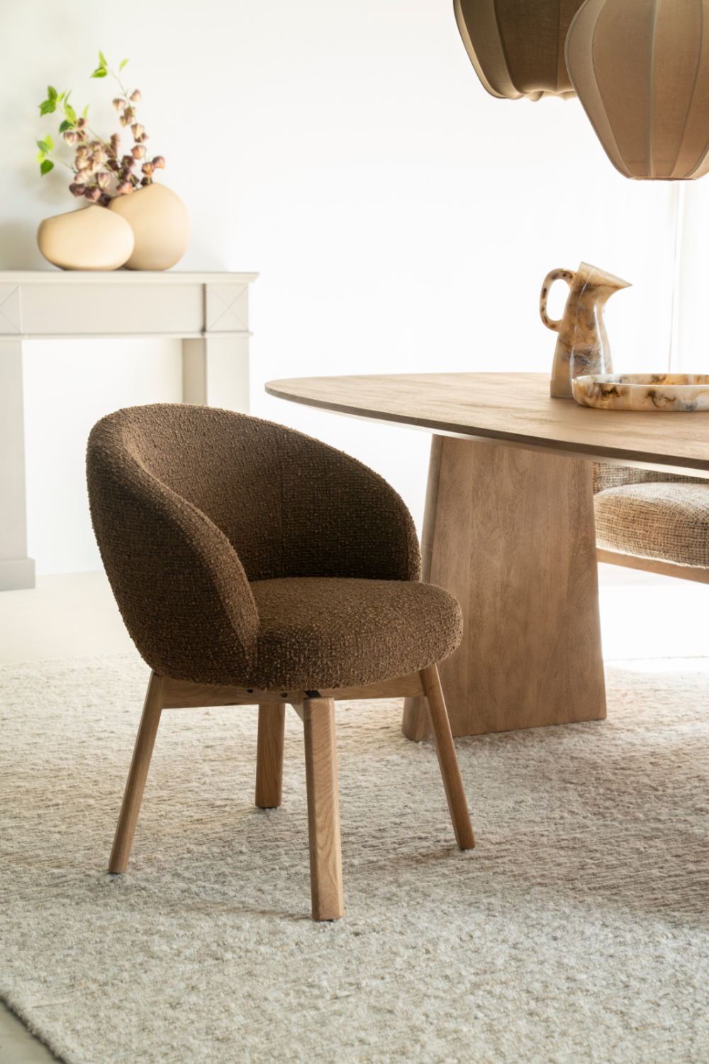 Oak Base Dining Chair | Oroa.com
