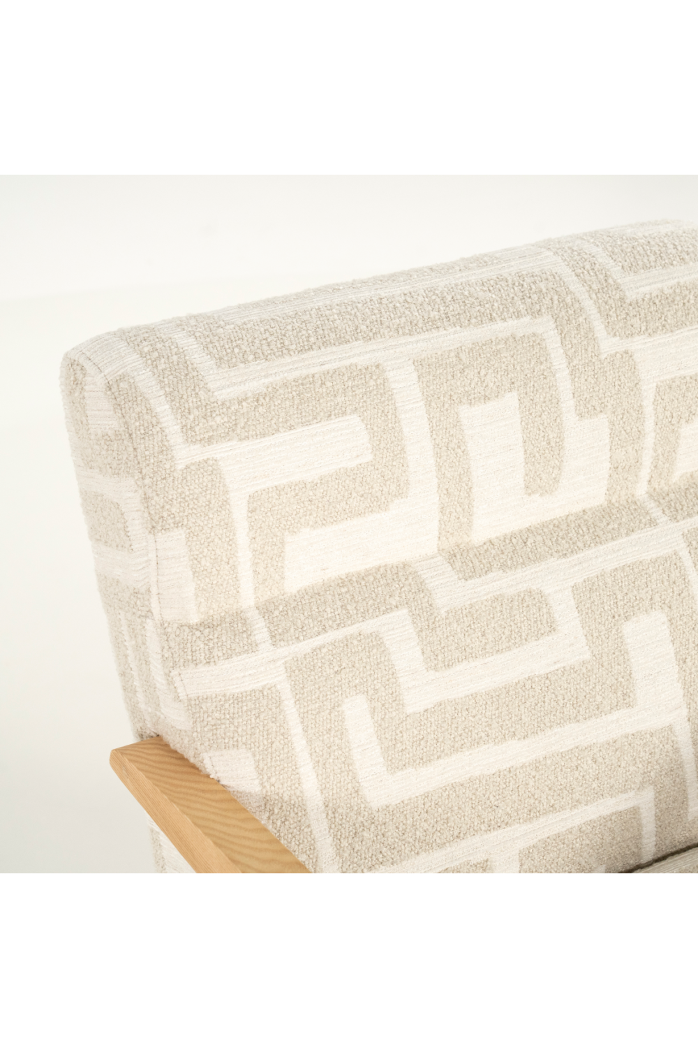 Printed Fabric Lounge Armchair | Oroa.com