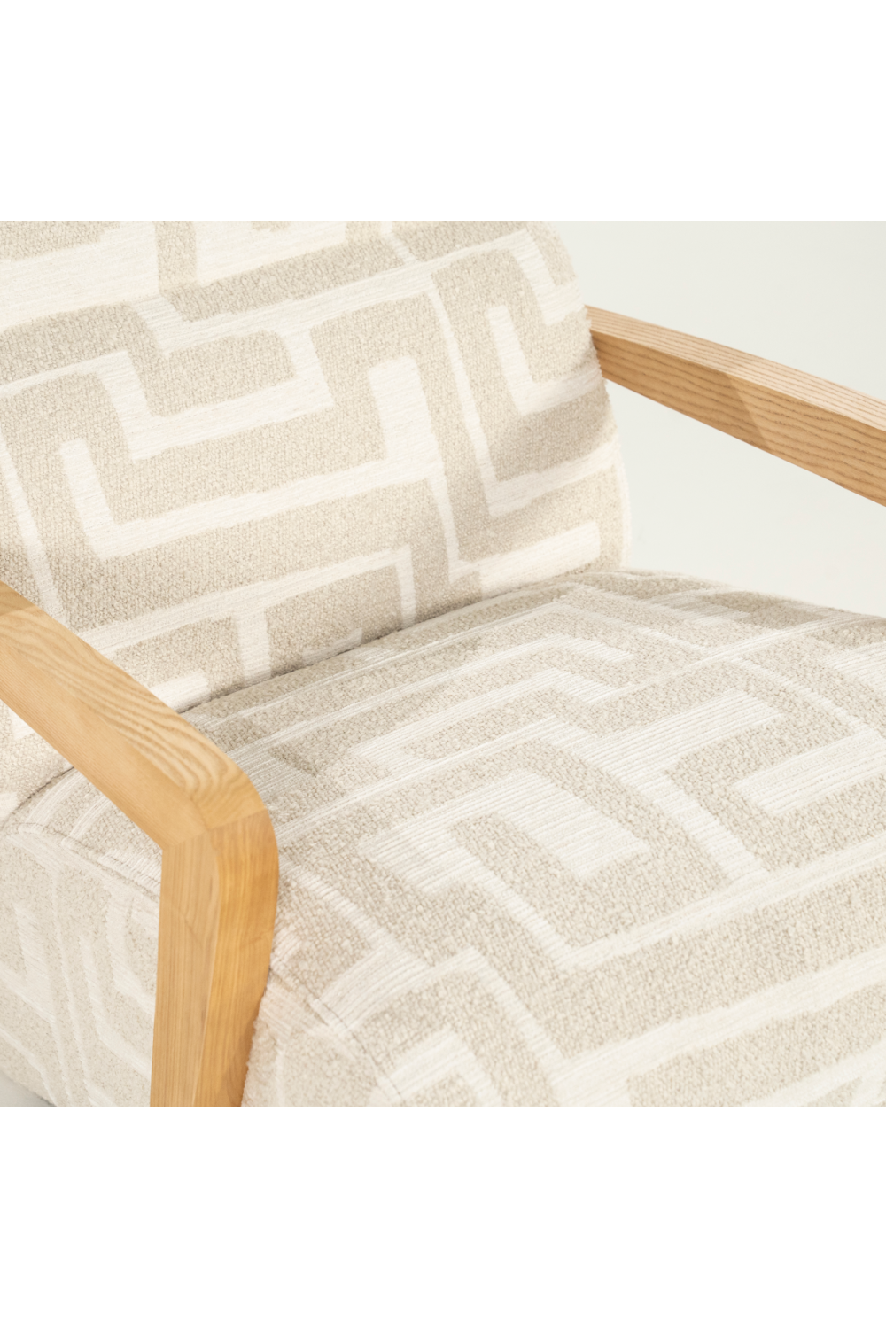 Printed Fabric Lounge Armchair | Oroa.com