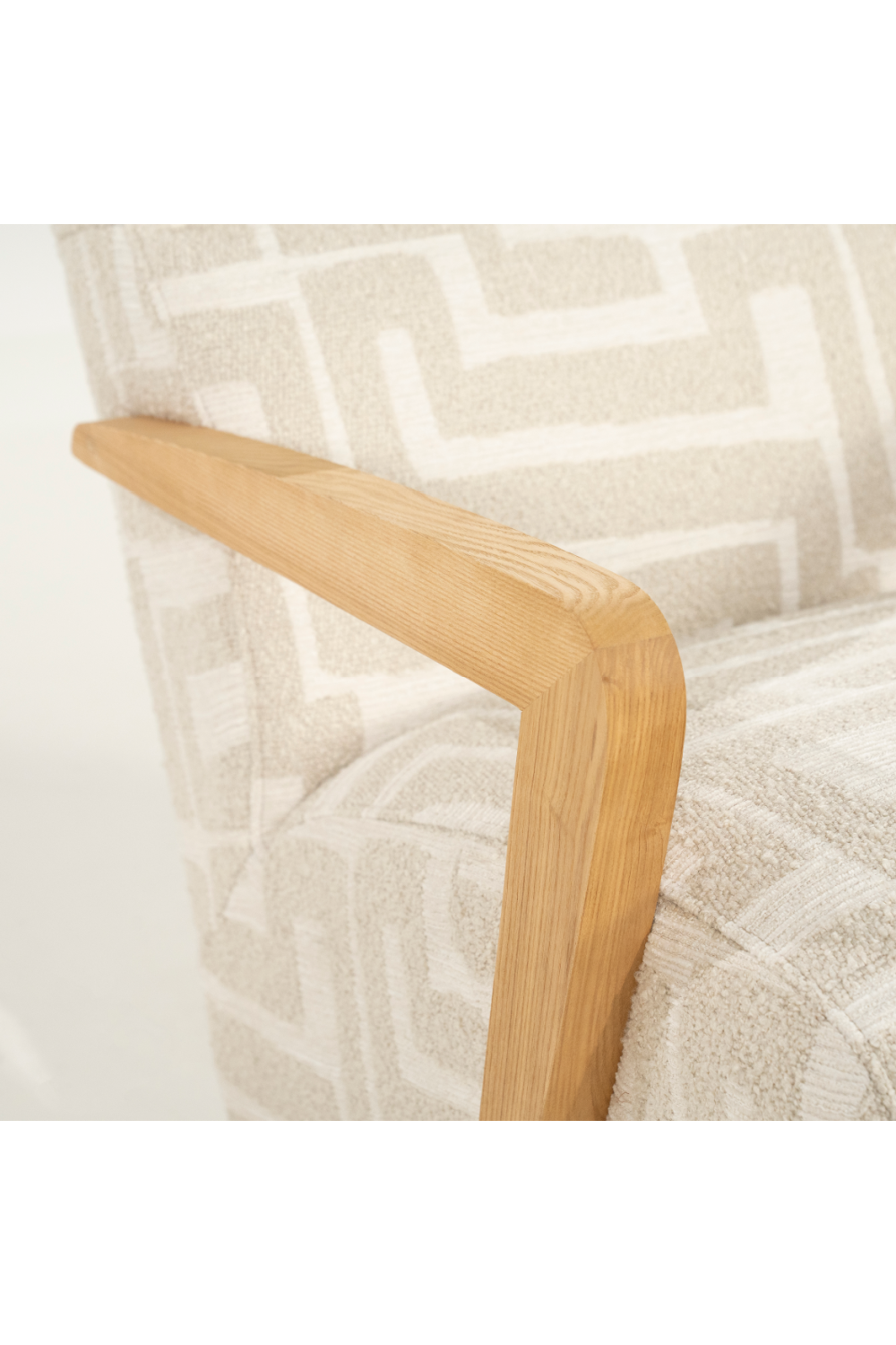 Printed Fabric Lounge Armchair | Oroa.com