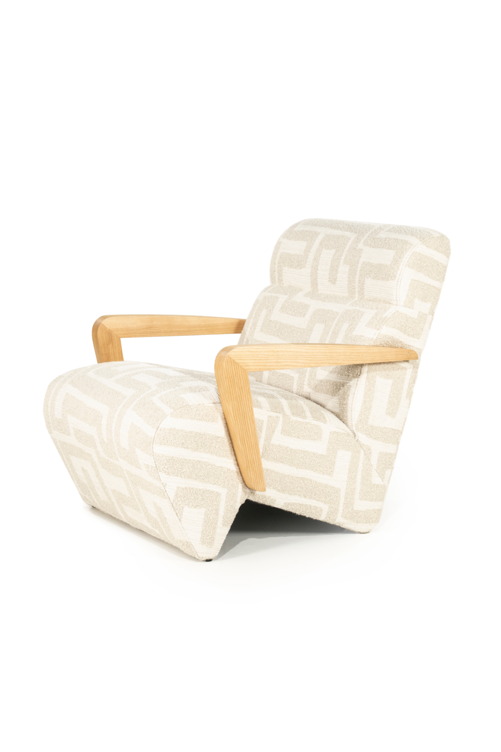 Printed Fabric Lounge Armchair | Oroa.com