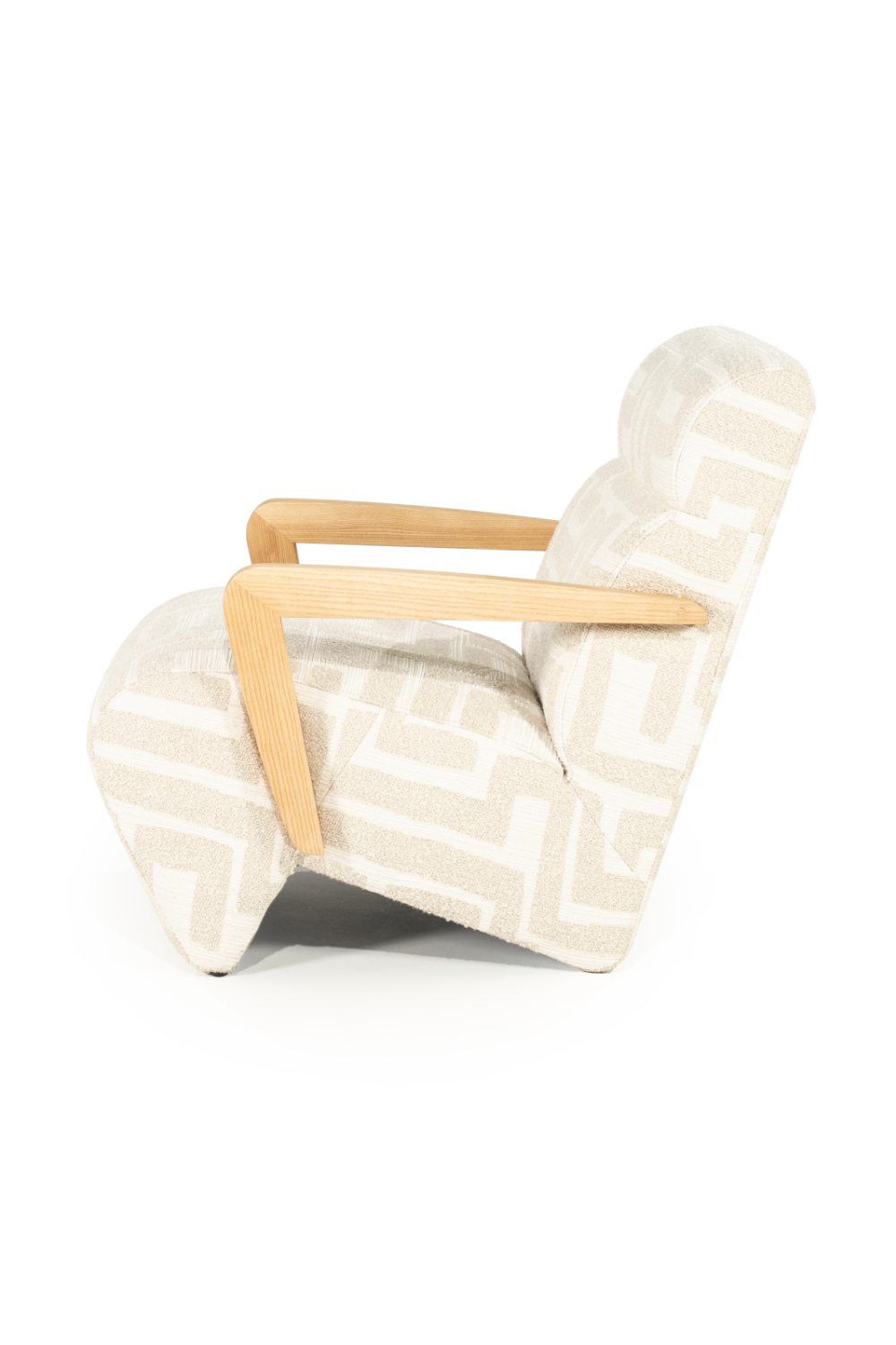 Printed Fabric Lounge Armchair | Oroa.com