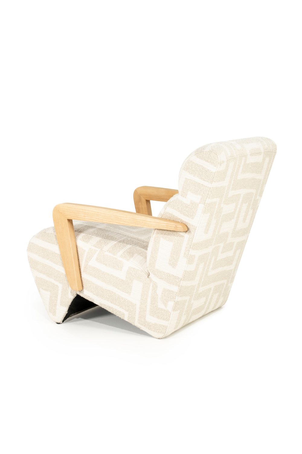 Printed Fabric Lounge Armchair | Oroa.com