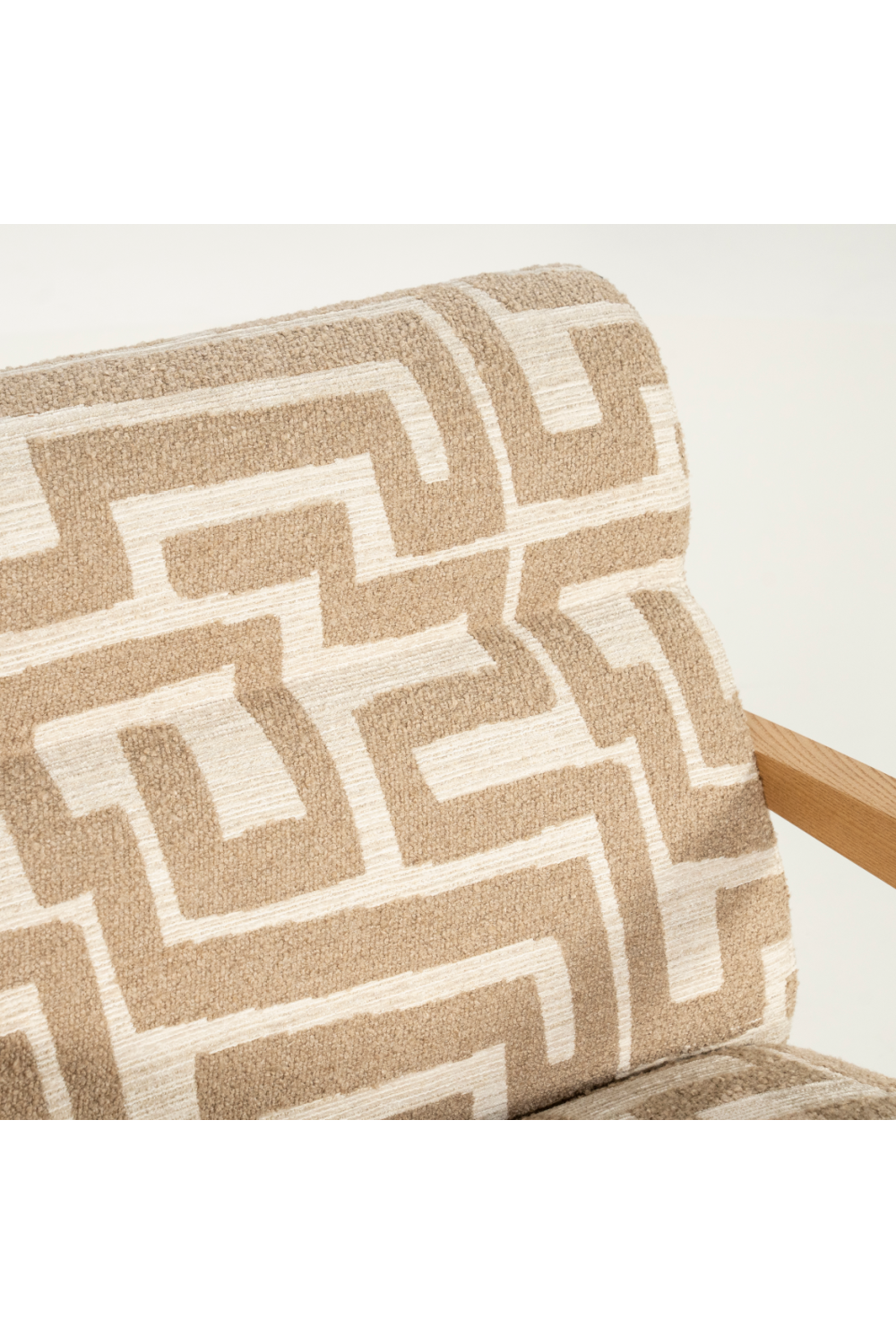 Printed Fabric Lounge Armchair | Oroa.com