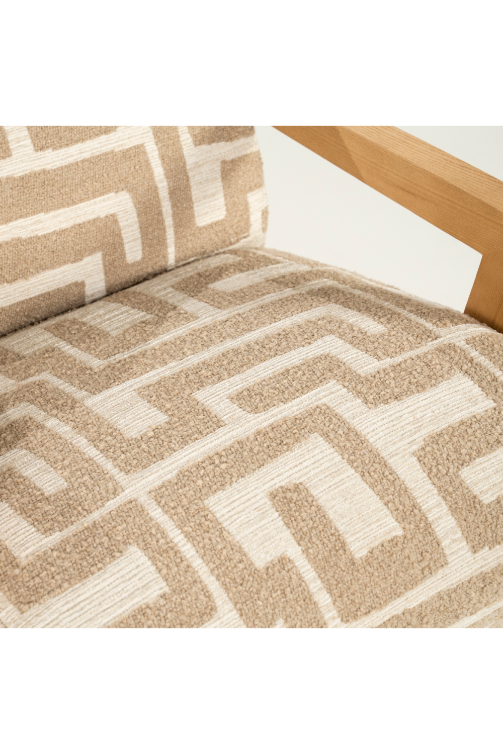 Printed Fabric Lounge Armchair | Oroa.com