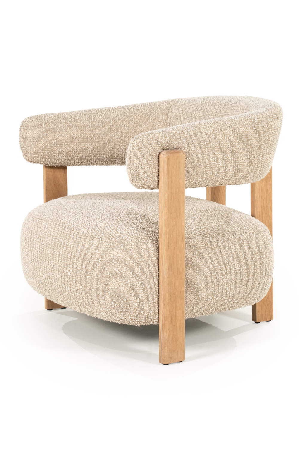 Curved Back Lounge Armchair | Oroa.com