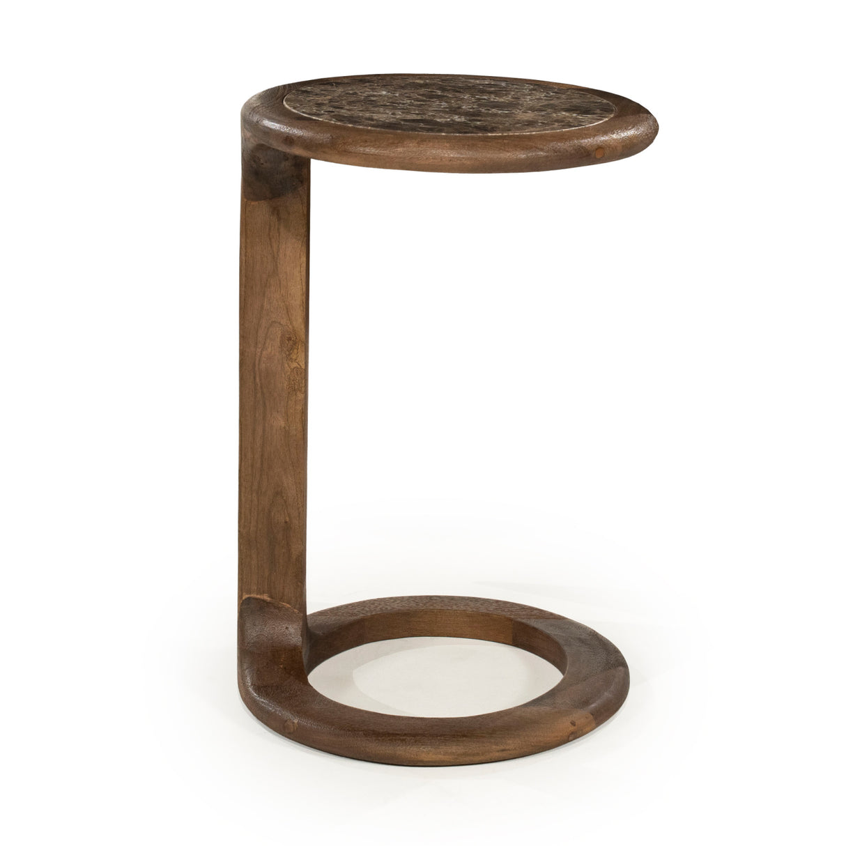 Modern furniture - Wood Framed Marble Side Table - www.oroa.com | Oroa.com