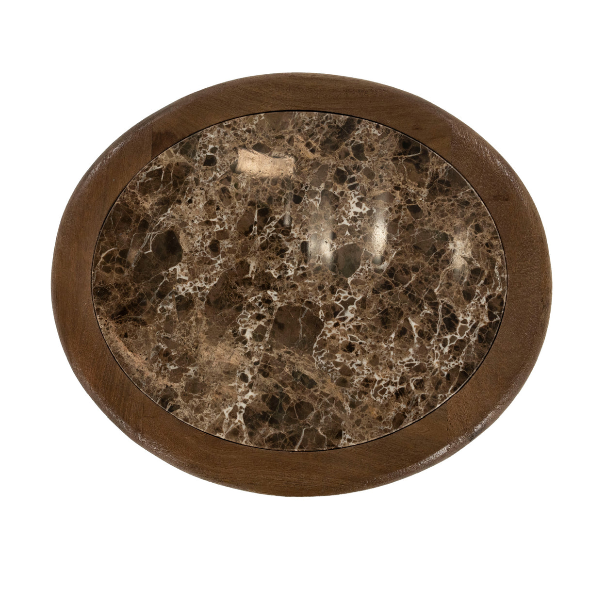Modern furniture - Wood Framed Marble Side Table - www.oroa.com | Oroa.com