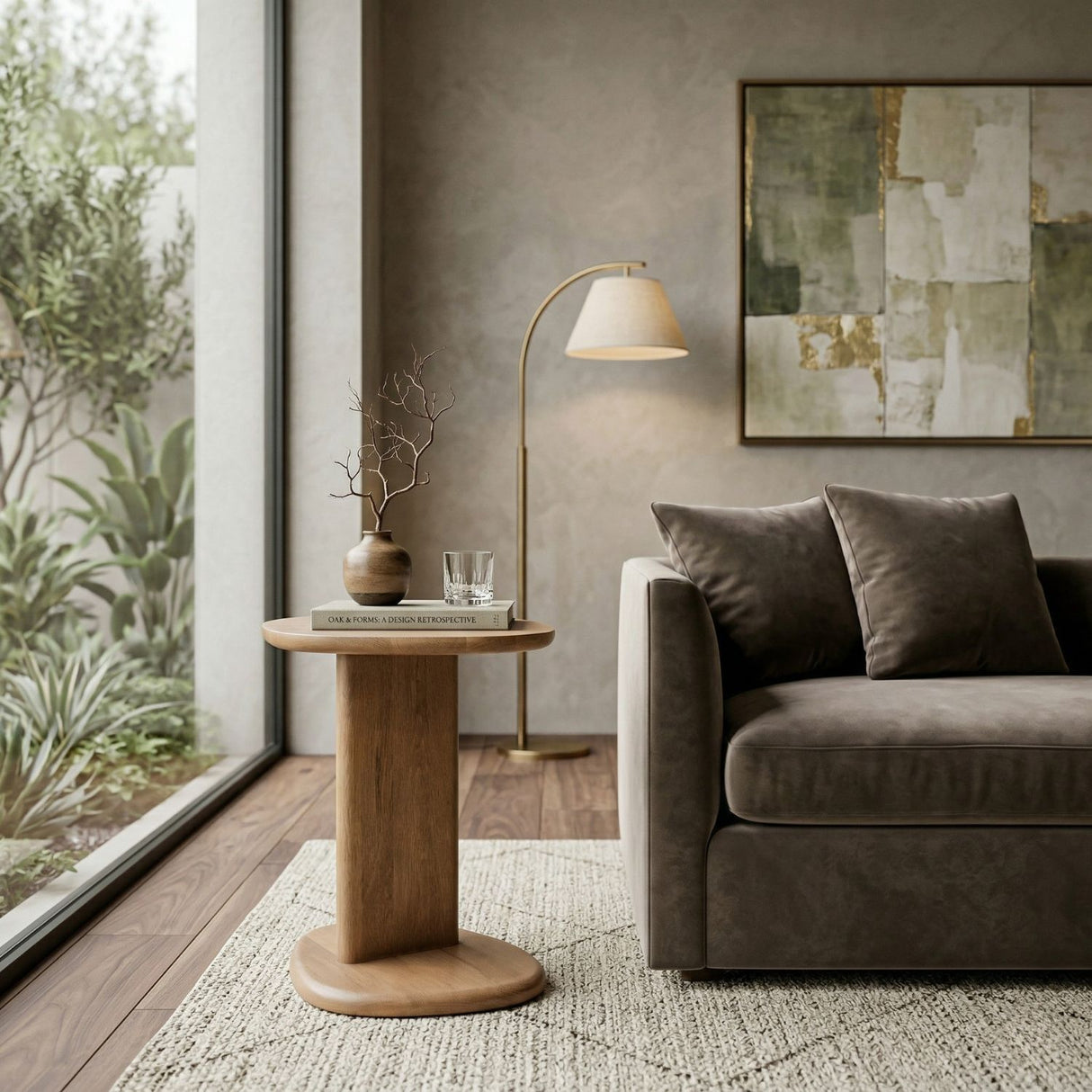 Lacquered Oak Side Table | Oroa.com
