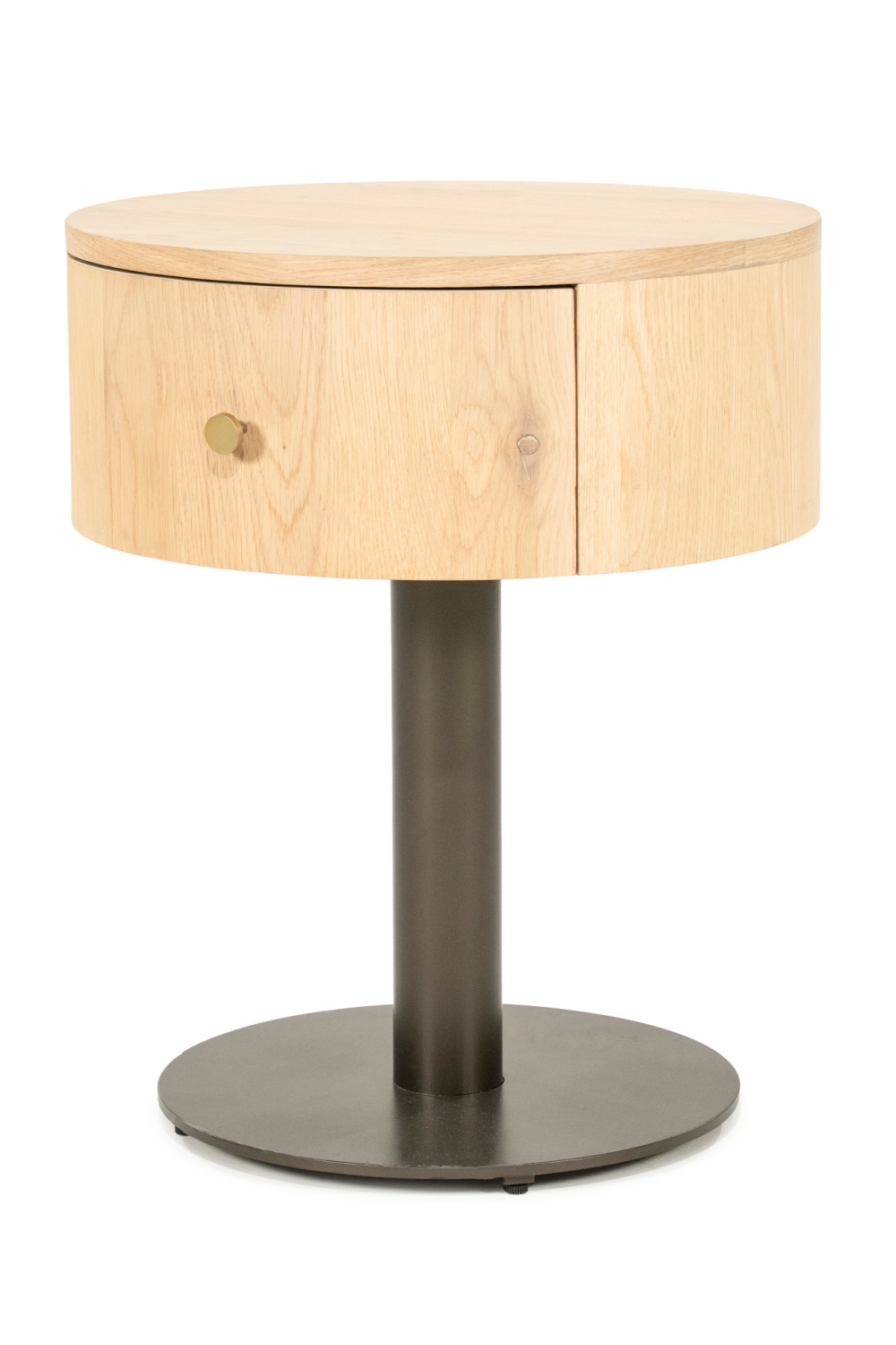 Oak Pedestal Drawer Nightstand | Oroa.com